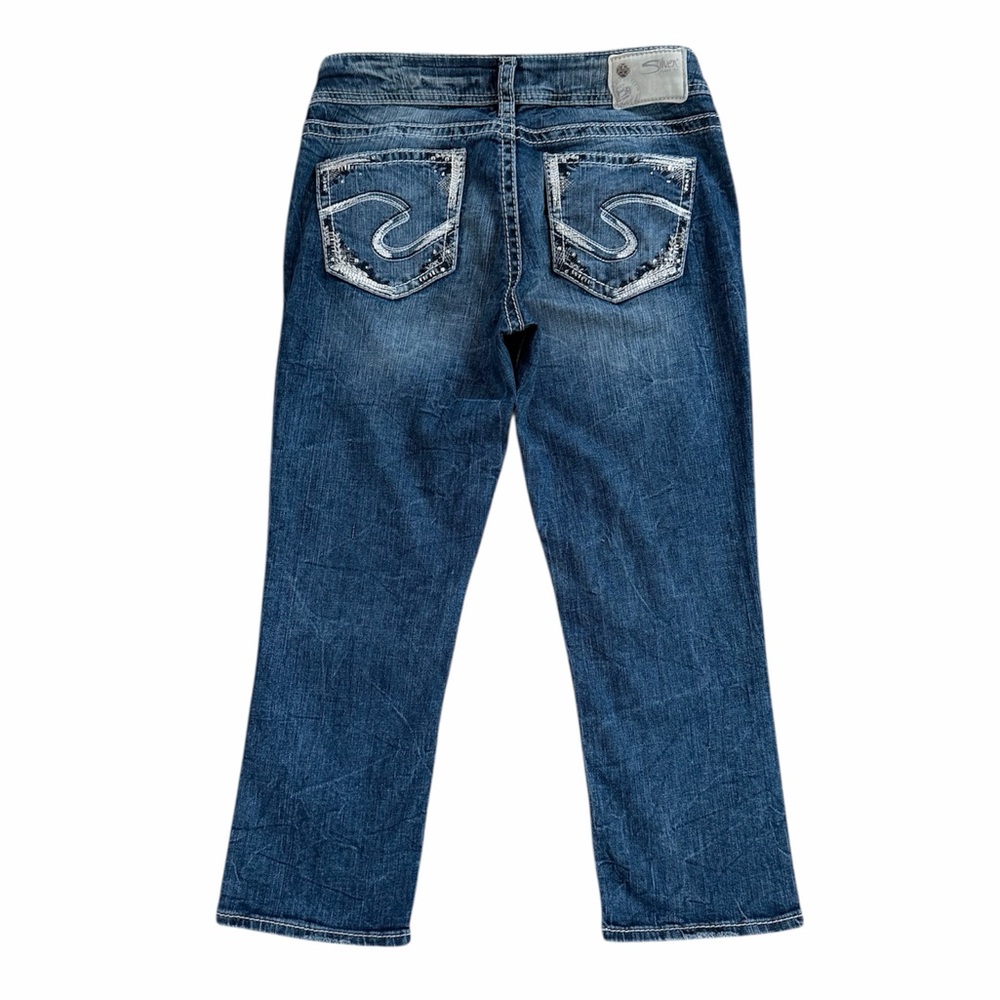 Silver‎ Jeans Suki Mid Super Stretch Capri Jeans Size 29